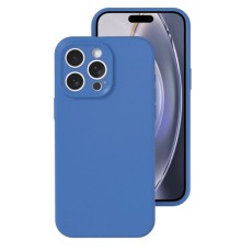 iPhone 16 Pro Kılıf Nano içi Kadife Silikon - Mavi