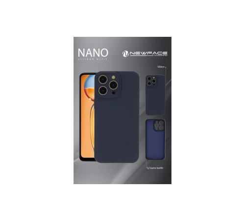 iPhone 16 Pro Max Kılıf Nano içi Kadife Silikon - Mavi