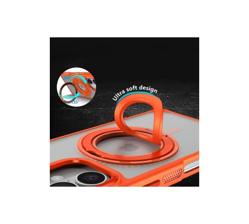 iPhone 16 Banza Magsafe Standlı Kapak - Pembe iPhone 16 Banza Magsafe Standlı Kapak - Pembe
