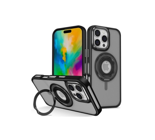 Joko iPhone 16 Pro Max Banza Magsafe Standlı Kapak - Siyah Joko iPhone 16 Pro Max Banza Magsafe Standlı Kapak - Siyah