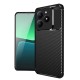 Realme C61 Kılıf Auto Focus Karbon Kapak - Siyah