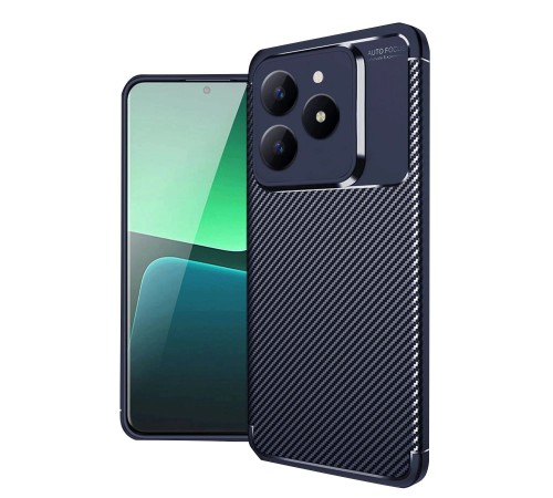 Realme C61 Kılıf Auto Focus Karbon Kapak - Lacivert Realme C61 Kılıf Auto Focus Karbon Kapak - Lacivert