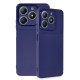 Realme C61 Kılıf Auto Focus Karbon Kapak - Lacivert