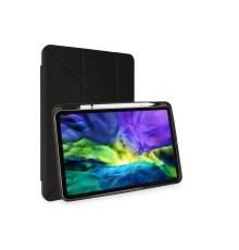 iPad Pro 11 (2024) Kılıf Kalemlikli Mars Tablet Kılıfı - Siyah