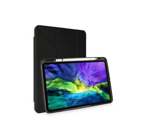 iPad Pro 11 (2024) Kılıf Kalemlikli Mars Tablet Kılıfı - Siyah