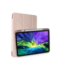 iPad Pro 11 (2024) Kılıf Kalemlikli Mars Tablet Kılıfı - Rose Gold