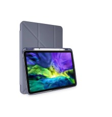 iPad Pro 11 (2024) Kılıf Kalemlikli Mars Tablet Kılıfı - Lila