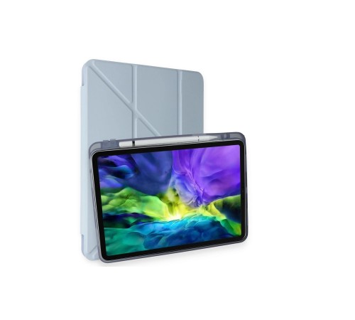 iPad Pro 11 (2024) Kılıf Kalemlikli Mars Tablet Kılıfı - Mavi