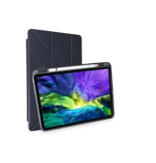 iPad Pro 11 (2024) Kılıf Kalemlikli Mars Tablet Kılıfı - Lacivert