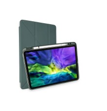 iPad Pro 11 (2024) Kılıf Kalemlikli Mars Tablet Kılıfı - Koyu Yeşil