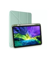 iPad Pro 11 (2024) Kılıf Kalemlikli Mars Tablet Kılıfı - Açık Yeşil