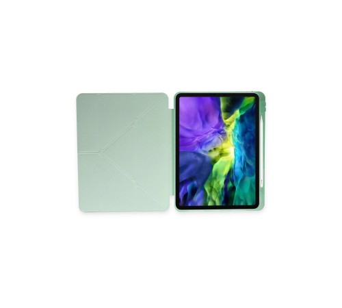 iPad Pro 11 (2024) Kılıf Kalemlikli Mars Tablet Kılıfı - Açık Yeşil iPad Pro 11 (2024) Kılıf Kalemlikli Mars Tablet Kılıfı - Açık Yeşil