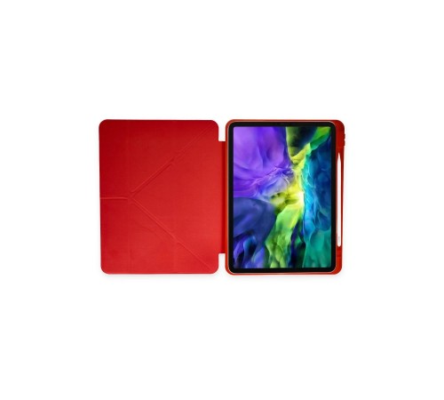 iPad Pro 11 (2024) Kılıf Kalemlikli Mars Tablet Kılıfı - Kırmızı iPad Pro 11 (2024) Kılıf Kalemlikli Mars Tablet Kılıfı - Kırmızı