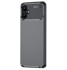 Samsung Galaxy A06 Kılıf Auto Focus Karbon Kapak - Siyah