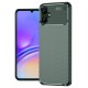 Samsung Galaxy A06 Kılıf Auto Focus Karbon Kapak - Koyu Yeşil