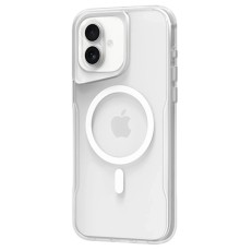 iPhone 16 Plus Kılıf PC Poso Magsafe Kapak - Şeffaf