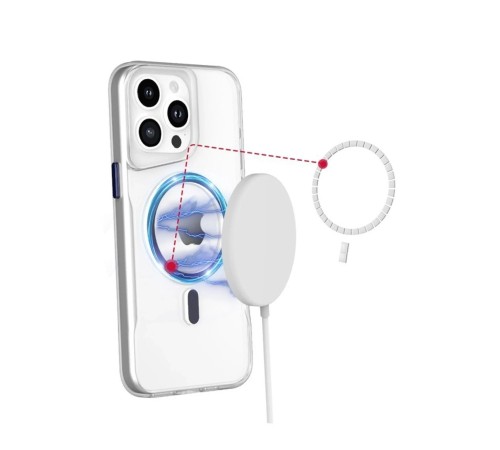 iPhone 16 Plus Kılıf PC Poso Magsafe Kapak - Şeffaf iPhone 16 Plus Kılıf PC Poso Magsafe Kapak - Şeffaf