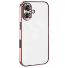 iPhone 16 Kılıf Razer Lensli Silikon - Pembe