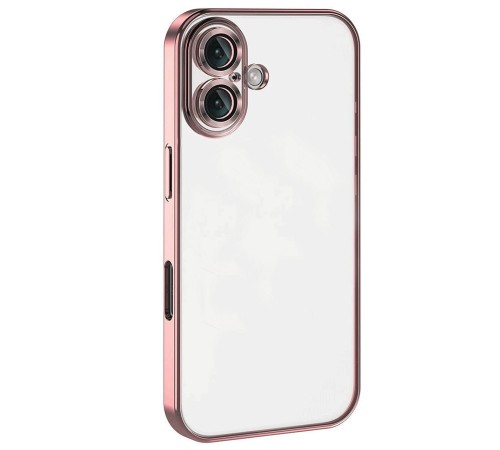 iPhone 16 Kılıf Razer Lensli Silikon - Pembe iPhone 16 Kılıf Razer Lensli Silikon - Pembe