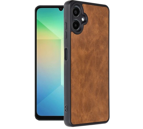 Samsung Galaxy A06 Kılıf Aras Deri Kapak - Taba Samsung Galaxy A06 Kılıf Aras Deri Kapak - Taba