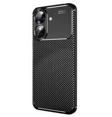 Realme Note 60 Kılıf Auto Focus Karbon Kapak - Siyah