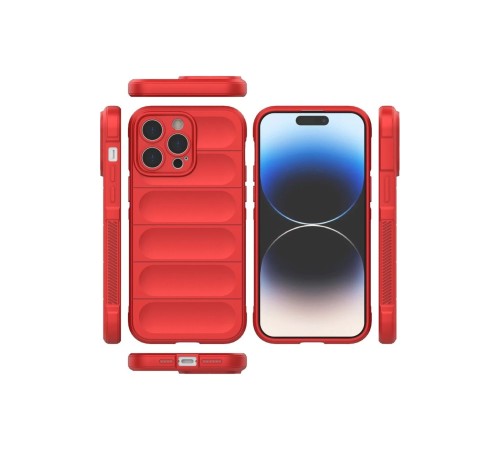 iPhone 16 Pro Max Kılıf Optimum Silikon - Kırmızı iPhone 16 Pro Max Kılıf Optimum Silikon - Kırmızı