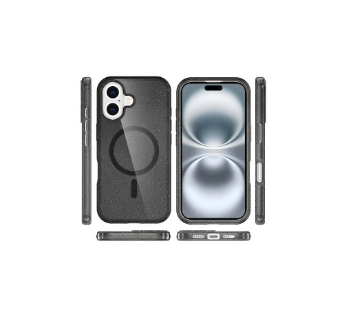 iPhone 16 Plus Kılıf Glow Magsafe Kapak - Siyah iPhone 16 Plus Kılıf Glow Magsafe Kapak - Siyah