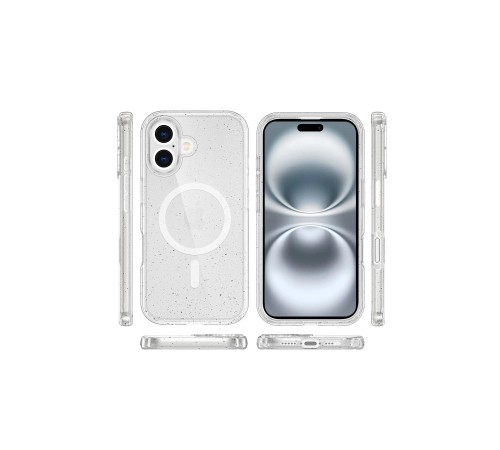 iPhone 16 Plus Kılıf Glow Magsafe Kapak - Şeffaf iPhone 16 Plus Kılıf Glow Magsafe Kapak - Şeffaf