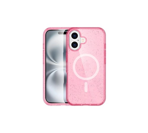 iPhone 16 Plus Kılıf Glow Magsafe Kapak - Pembe iPhone 16 Plus Kılıf Glow Magsafe Kapak - Pembe