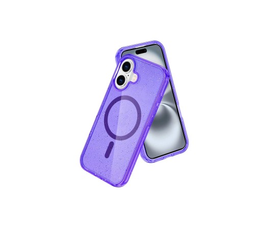 iPhone 16 Plus Kılıf Glow Magsafe Kapak - Mor iPhone 16 Plus Kılıf Glow Magsafe Kapak - Mor