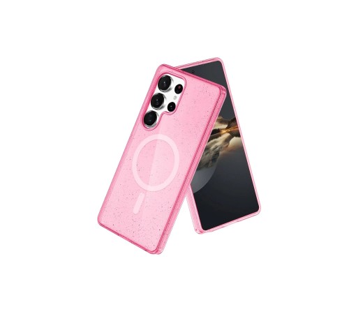 Samsung Galaxy S23 Ultra Kılıf Glow Magsafe Kapak - Pembe Samsung Galaxy S23 Ultra Kılıf Glow Magsafe Kapak - Pembe