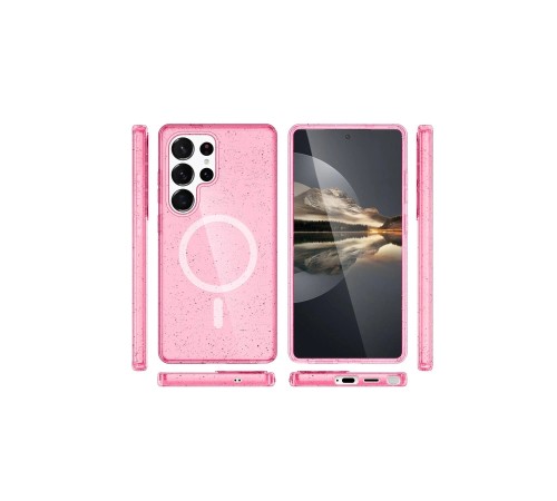 Samsung Galaxy S23 Ultra Kılıf Glow Magsafe Kapak - Pembe Samsung Galaxy S23 Ultra Kılıf Glow Magsafe Kapak - Pembe