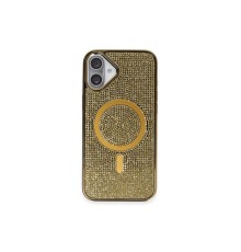 iPhone 16 Kılıf Diamond Magsafe Kapak - Gold