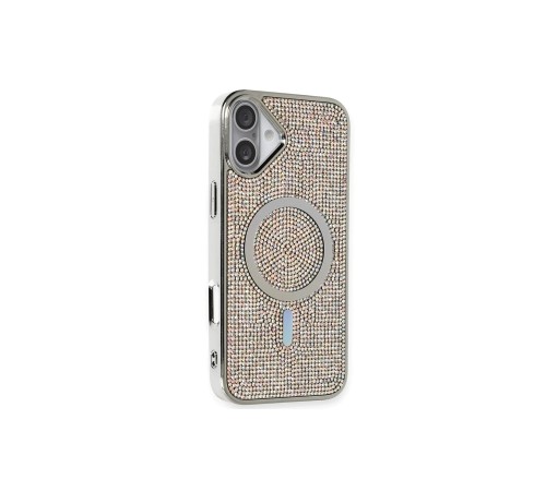 iPhone 16 Plus Kılıf Diamond Magsafe Kapak - Rainbow iPhone 16 Plus Kılıf Diamond Magsafe Kapak - Rainbow