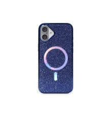 iPhone 16 Plus Kılıf Diamond Magsafe Kapak - Lacivert