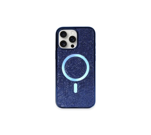 iPhone 16 Pro Kılıf Diamond Magsafe Kapak - Lacivert iPhone 16 Pro Kılıf Diamond Magsafe Kapak - Lacivert