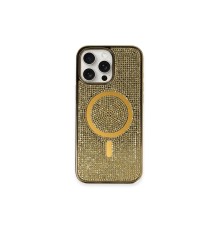 iPhone 16 Pro Max Kılıf Diamond Magsafe Kapak - Gold