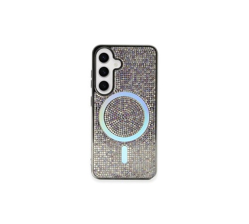 Samsung Galaxy S24 Kılıf Diamond Magsafe Kapak - Rainbow Samsung Galaxy S24 Kılıf Diamond Magsafe Kapak - Rainbow