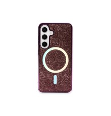 Samsung Galaxy S24 Kılıf Diamond Magsafe Kapak - Derin Mor