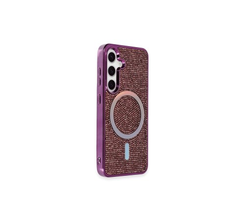 Samsung Galaxy S24 Kılıf Diamond Magsafe Kapak - Derin Mor Samsung Galaxy S24 Kılıf Diamond Magsafe Kapak - Derin Mor