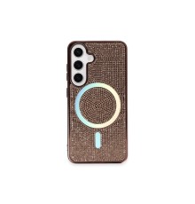 Samsung Galaxy S24 Kılıf Diamond Magsafe Kapak - Pembe