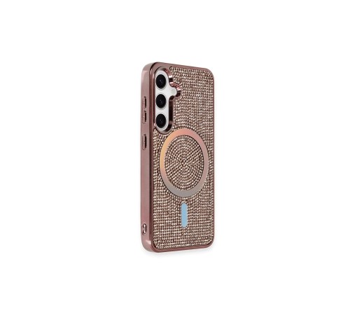Samsung Galaxy S24 Kılıf Diamond Magsafe Kapak - Pembe Samsung Galaxy S24 Kılıf Diamond Magsafe Kapak - Pembe