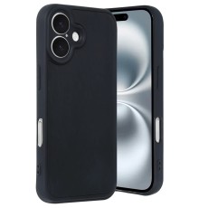 iPhone 16 Kılıf Aras Deri Kapak - Siyah