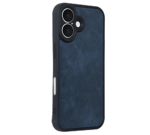 iPhone 16 Kılıf Aras Deri Kapak - Lacivert iPhone 16 Kılıf Aras Deri Kapak - Lacivert