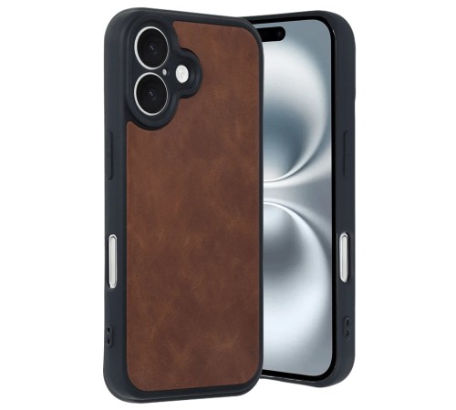 iPhone 16 Kılıf Aras Deri Kapak - Taba iPhone 16 Kılıf Aras Deri Kapak - Taba