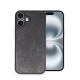 iPhone 16 Plus Kılıf Aras Deri Kapak - Siyah