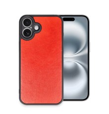 iPhone 16 Plus Kılıf Aras Deri Kapak - Kırmızı
