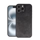 iPhone 16 Pro Kılıf Aras Deri Kapak - Siyah