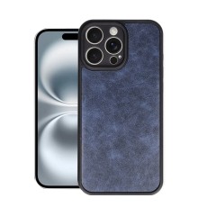 iPhone 16 Pro Kılıf Aras Deri Kapak - Lacivert