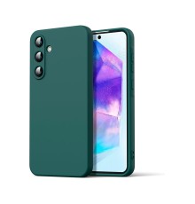 Samsung Galaxy A16 5G Kılıf Nano içi Kadife Silikon - Koyu Yeşil